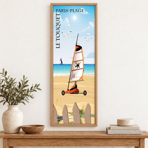 Poster touquet paris strand - poster,