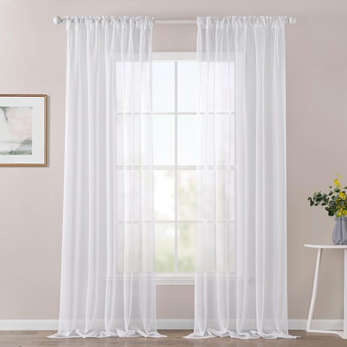 Voile gardine stangendurchzug - voile,