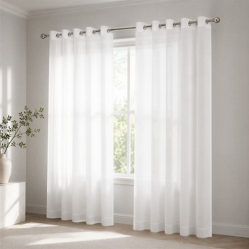 2er set transparent vorhang - set,