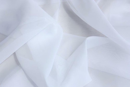 Voile uni weiß - , b