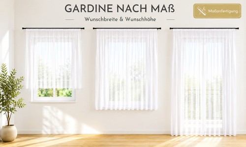 Store gardine uni weiß - store,