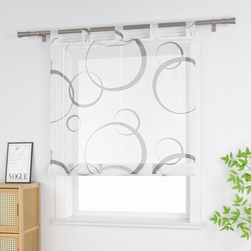 Transparent raffrollo mit - transparent,
