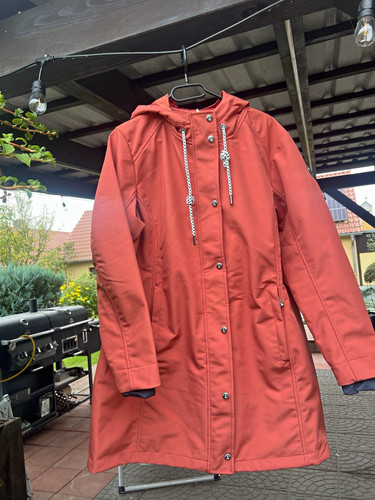 Voile bleue damen parka mantel - voile,