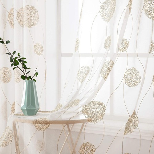 Gardinen polyester 2er set - gardinen,